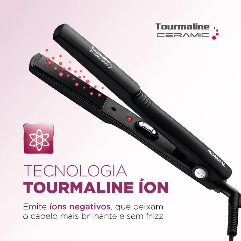 Prancha Alisadora Mondial Tourmaline Ceramic P-15