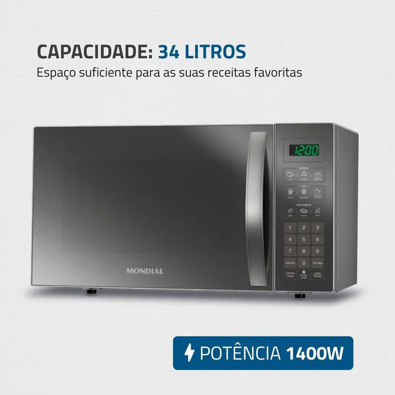 Micro-ondas 34L Mondial MO-02-34-E