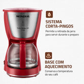 Cafeteira Elétrica Mondial Dolce Arome Inox C-32-32X-R