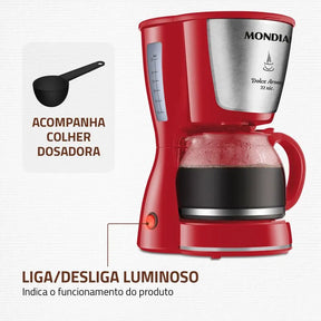 Cafeteira Elétrica Mondial Dolce Arome Inox C-32-32X-R