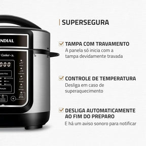 Panela de Pressão Elétrica Mondial Digital Master Cooker PE-40