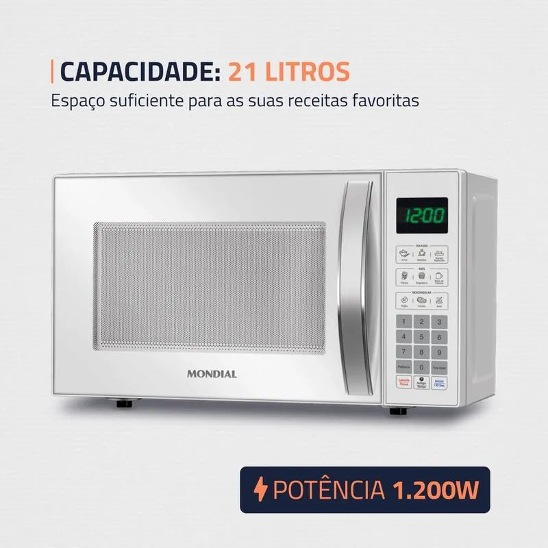 Micro-ondas 21L Mondial MO-01-21-W