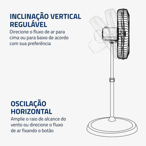 Ventilador de Coluna Mondial NVC-PRO-55