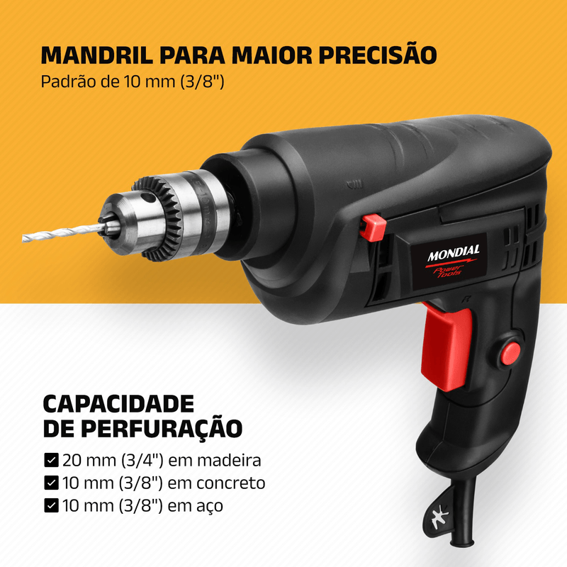 Furadeira de Impacto Mondial Power Tools FI-09