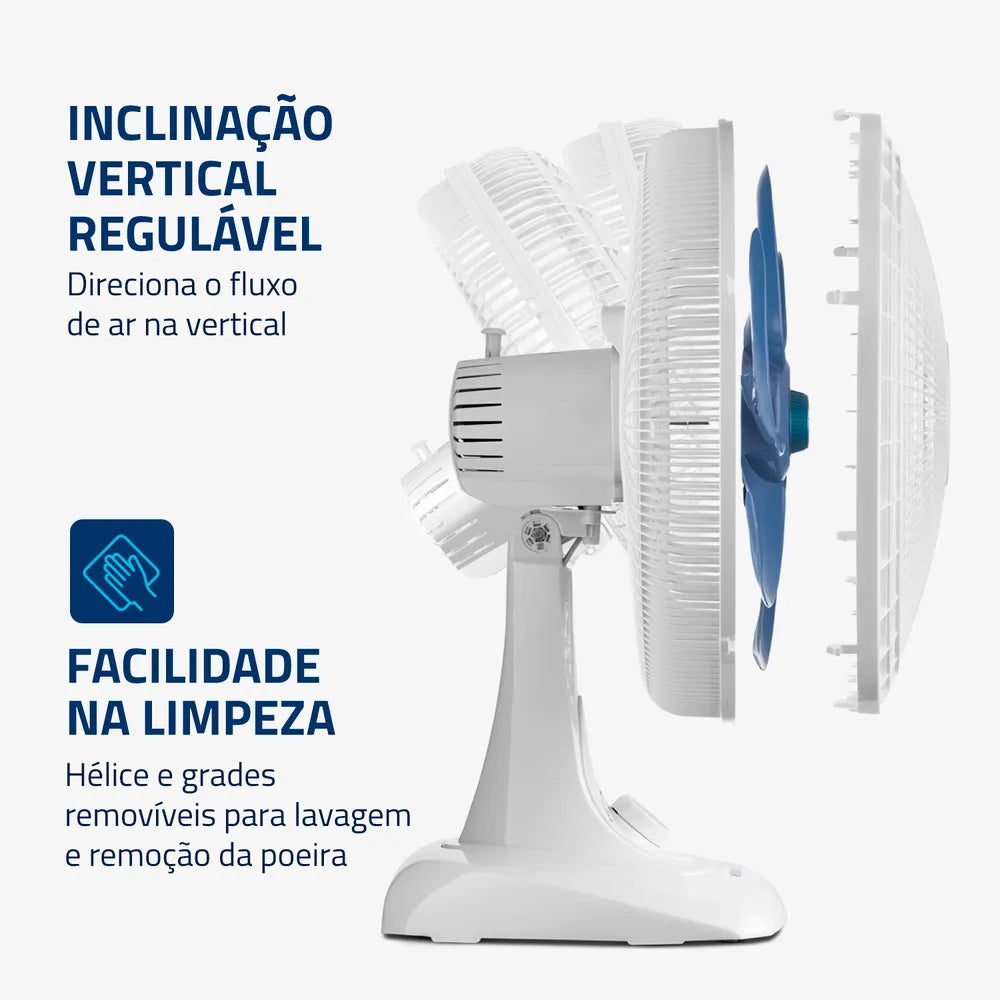 Ventilador de Mesa Mondial 6 pás VSP-40-W